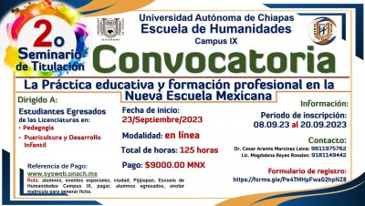 2do Seminario de Titulación para Egresados