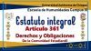 Articulo 361: Derechos y Obligaciones de la Comunidad Estudiantil