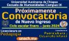 Próxima convocatoria para Nuevo Ingreso del Ciclo Enero -Junio 2024