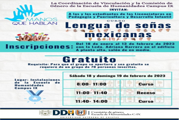 Curso Lenguaje de Señas Mexicanas