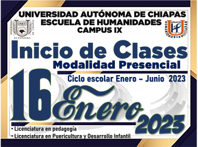 Inicio de Clases Ciclo enero - junio 2023