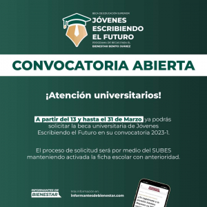 Convocatoria abierta Jovenes Escribiendo el Futuro